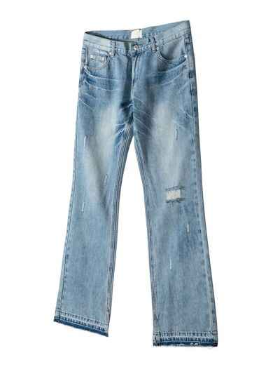 Men's Distressed Raw Hem Jeans - Damned Threads